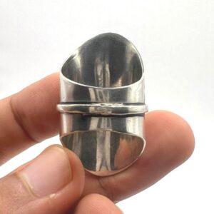 Tuareg Sterling Silver Amazigh Ring: Berber Tribal Boho Ethnic Jewelry (Size 65 FR / 11 US)