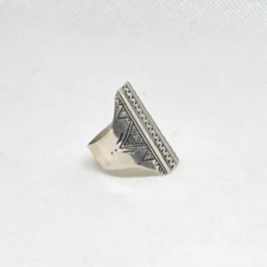 Amazigh Silver Ring - Berber Tuareg Tribal Sterling Ring