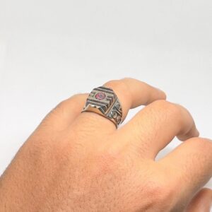 Handmade Berber Ring Size 9: Tribal Silver Boho Jewelry