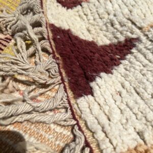 Boujaad Rug - Terracotta Orange Wool Rug - Handmade Abstract Rug - Autumn Boho Area Rug - Earthy Berber Carpet - Multiple Sizes