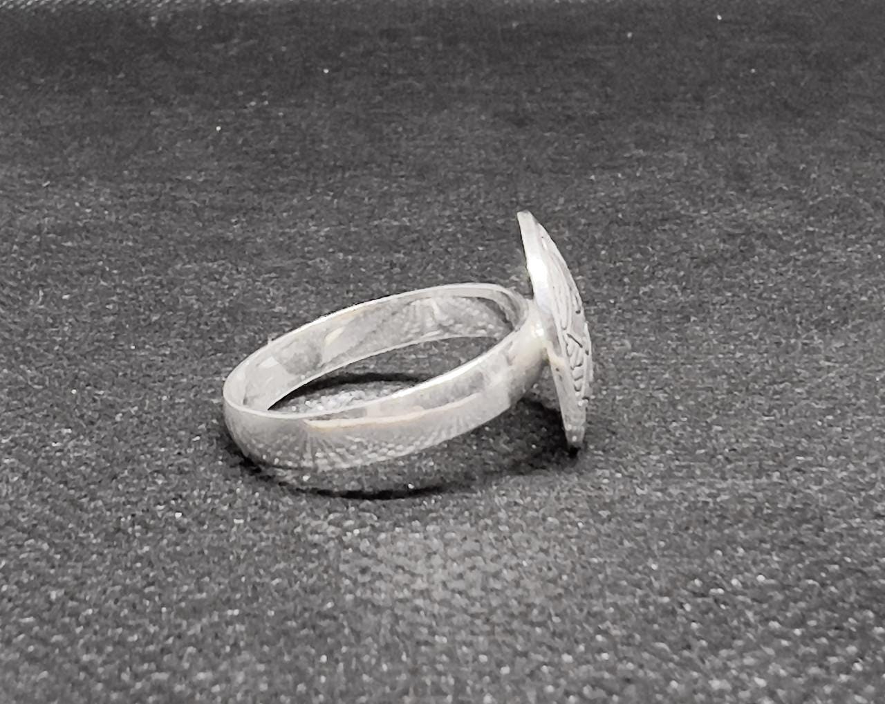 Handmade Sterling Silver Tuareg Ring: Ethnic Boho Berber Tribal Jewelry