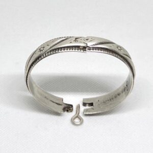 Antique Heavy Berber Silver Cuff Bangle