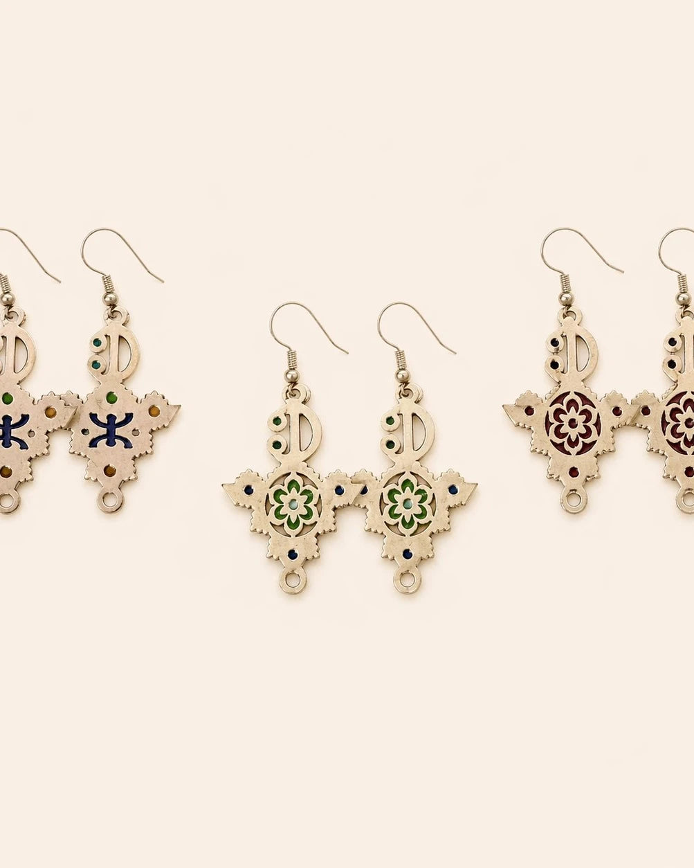 Zirzita Earrings - Amazigh Silver Heritage Jewelry