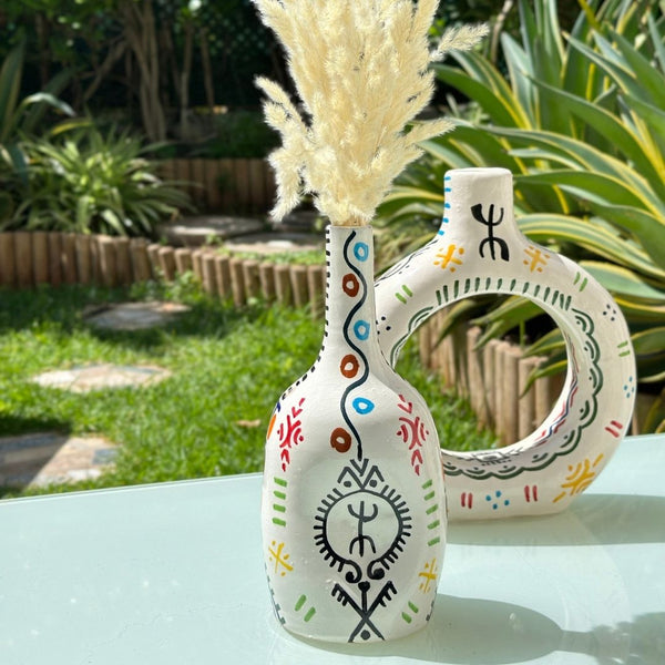 bouteille Vase - Amazigh Decorative Pottery
