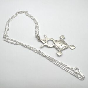 Tuareg Cross Pendant: Sterling Silver African Croix du Sud Necklace
