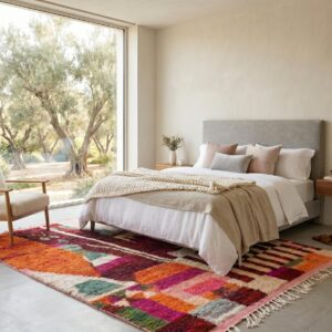 Boujaad Rug Colorful Berber Wool Carpet