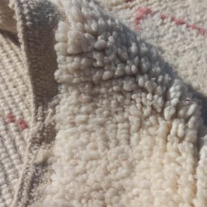 Beni Ourain Rug - Ivory Blush Pink Wool Rug - Handmade Diamond Rug - Soft Boho Area Rug - Rose Berber Carpet - Multiple Sizes