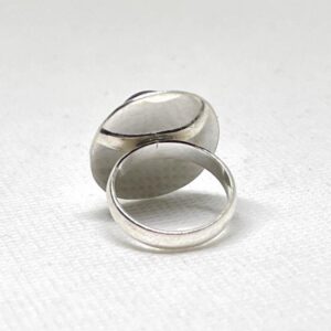 Handmade Sterling Silver Onyx Ring: Tuareg Berber Jewelry, Size 6.5