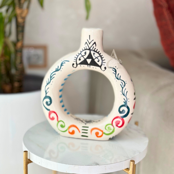 Tafoukt Vase - Amazigh Decorative Pottery