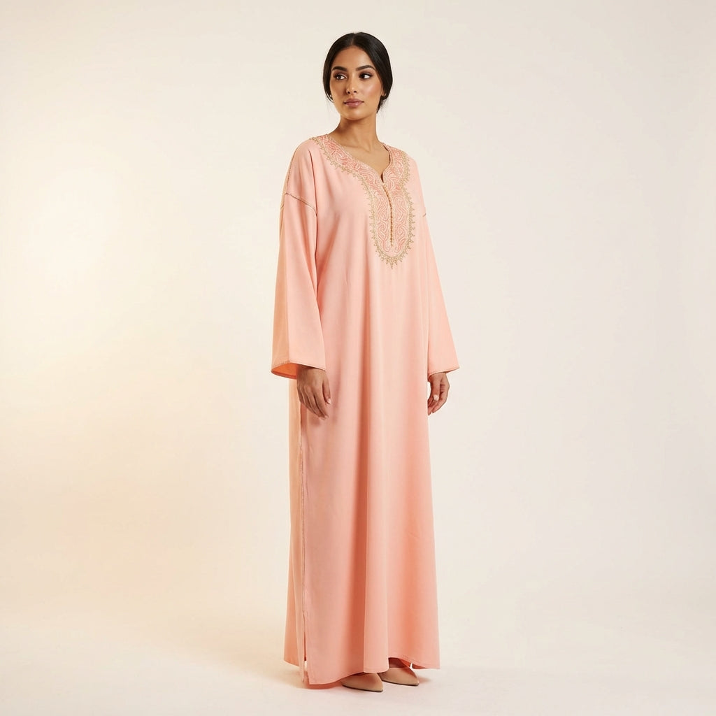 Women's Dress - Berber Gold Embroidered Cultural Occasion Wear