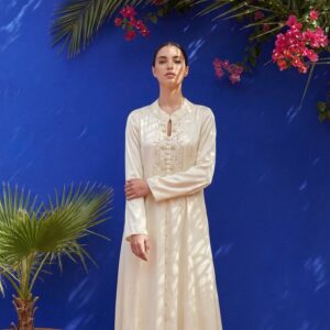 Abaya - Beige Design Detail