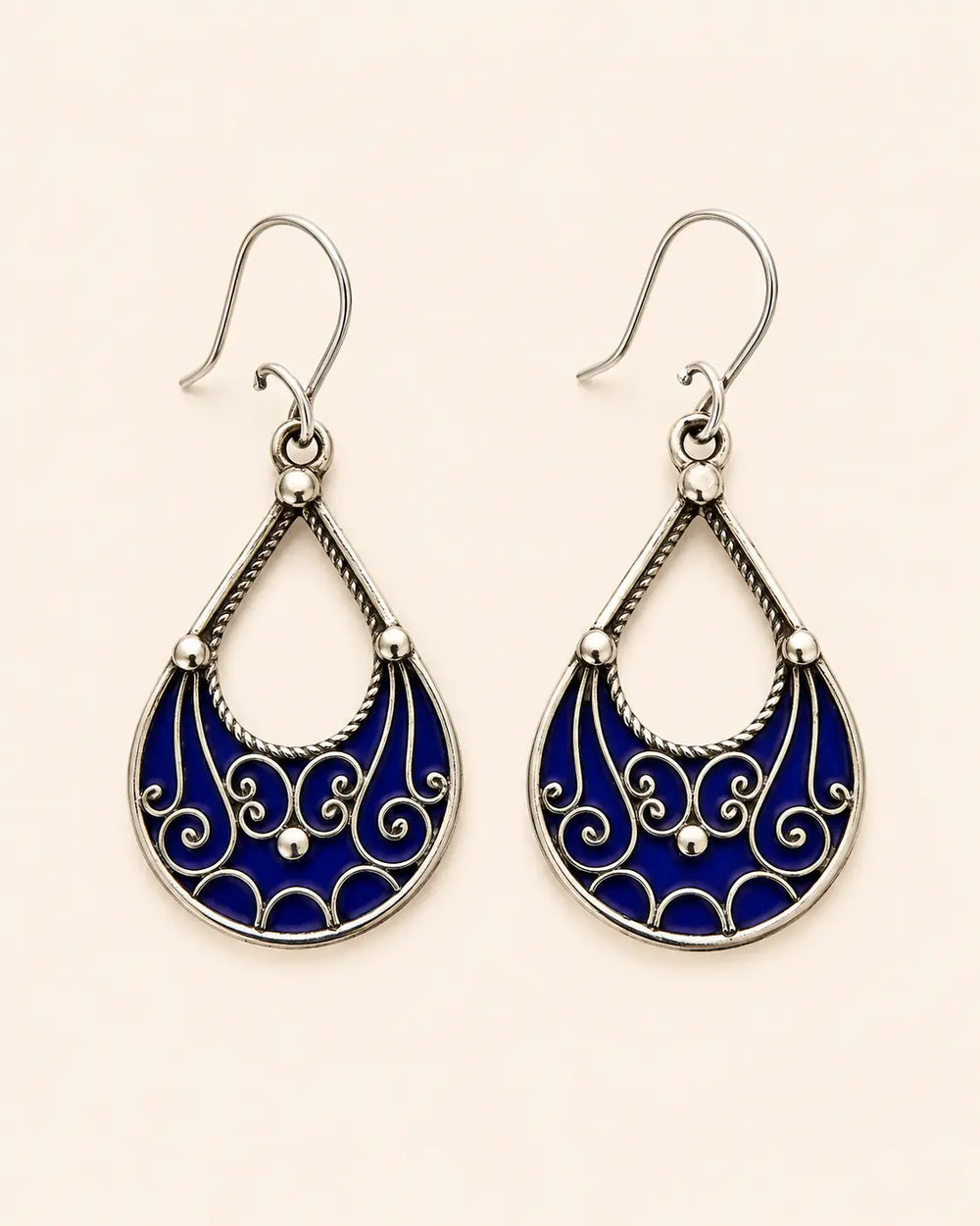 Tiziri Earrings - Amazigh Silver Heritage Jewelry
