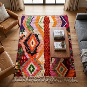 Berber Colorful Boujaad Rug