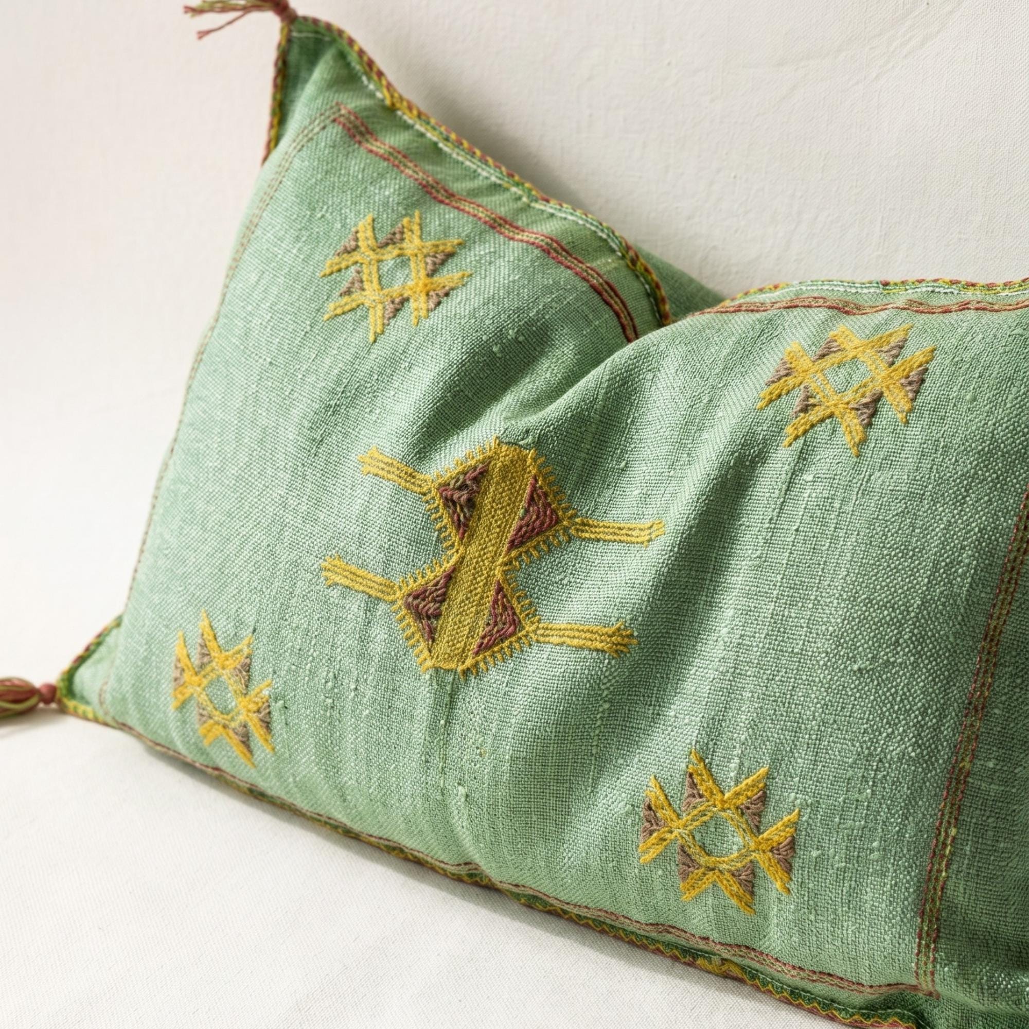 Amazigh Cactus Silk Pillow