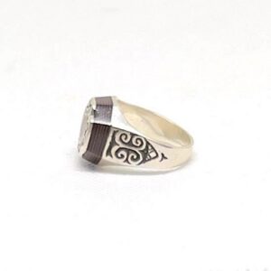 Tuareg Sterling Silver Ring: Berber Jewelry - Saharan Symbolic Design