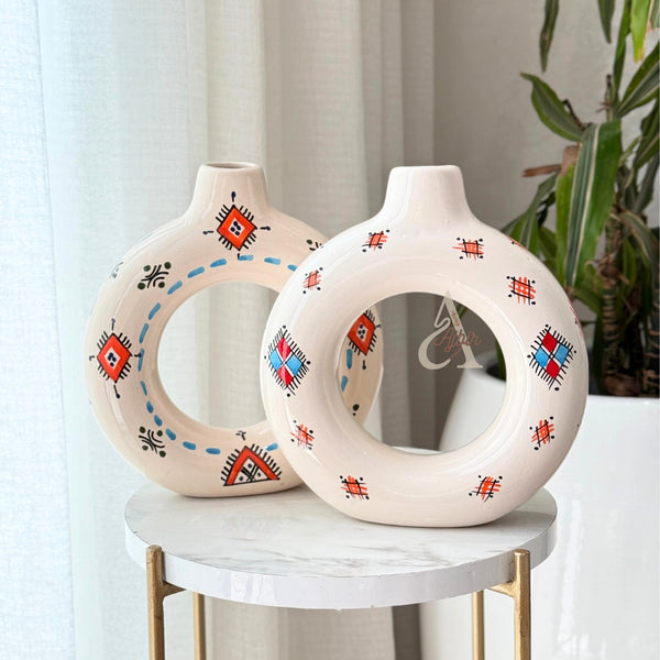 Tafoukt Vase - Amazigh Decorative Pottery