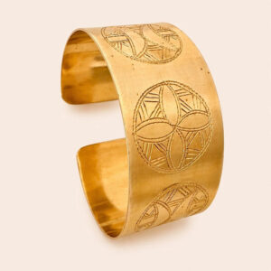Amazigh Brass Motif Bracelet – Atlas Motif Bracelet
