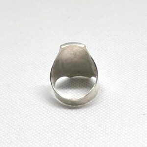 Handmade Sterling Silver Berber Ring: Tribal Yaz Symbol, Size 8