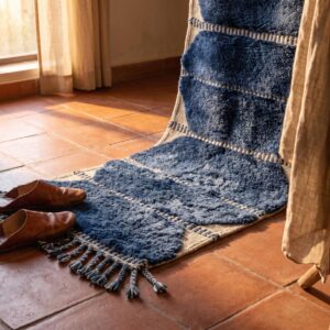 Berber Blue Wool Rug
