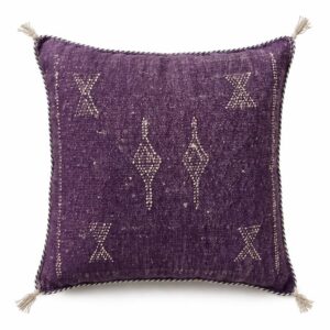 Berber Lavender Handmade cactus silk cushion case Pillow