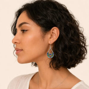 Tiziri Earrings - Amazigh Silver Heritage Jewelry