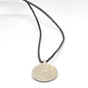 Amazigh Yaz Symbol Enamel Silver Pendant: Berber Kabyle Sterling Necklace