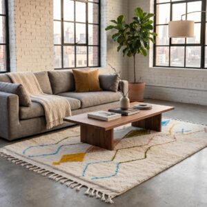 Berber Ivory Beni Ourain Rug