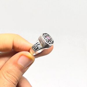 Handmade Berber Silver Ring: Tuareg Tribal Jewelry