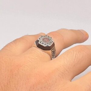 Tuareg Sterling Silver Ring: Berber Jewelry - Saharan Symbolic Design