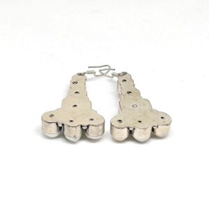 Berber Earrings: Silver Plated African Boho Jewelry