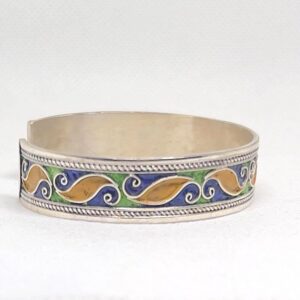 Handmade Sterling Silver Berber Cuff: Kabyle Tribal Bracelet
