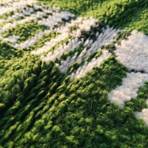 Berber Green Hallway Rug