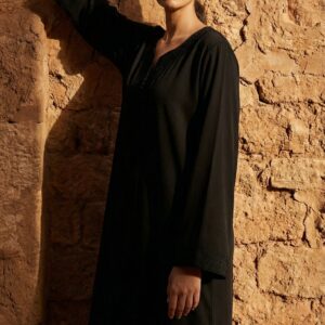 Gandoura Dress - Embroidered Comfort Style