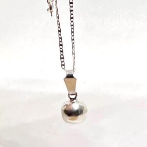 Handmade Sterling Silver Ball Necklace: Berber Tribal Jewelry