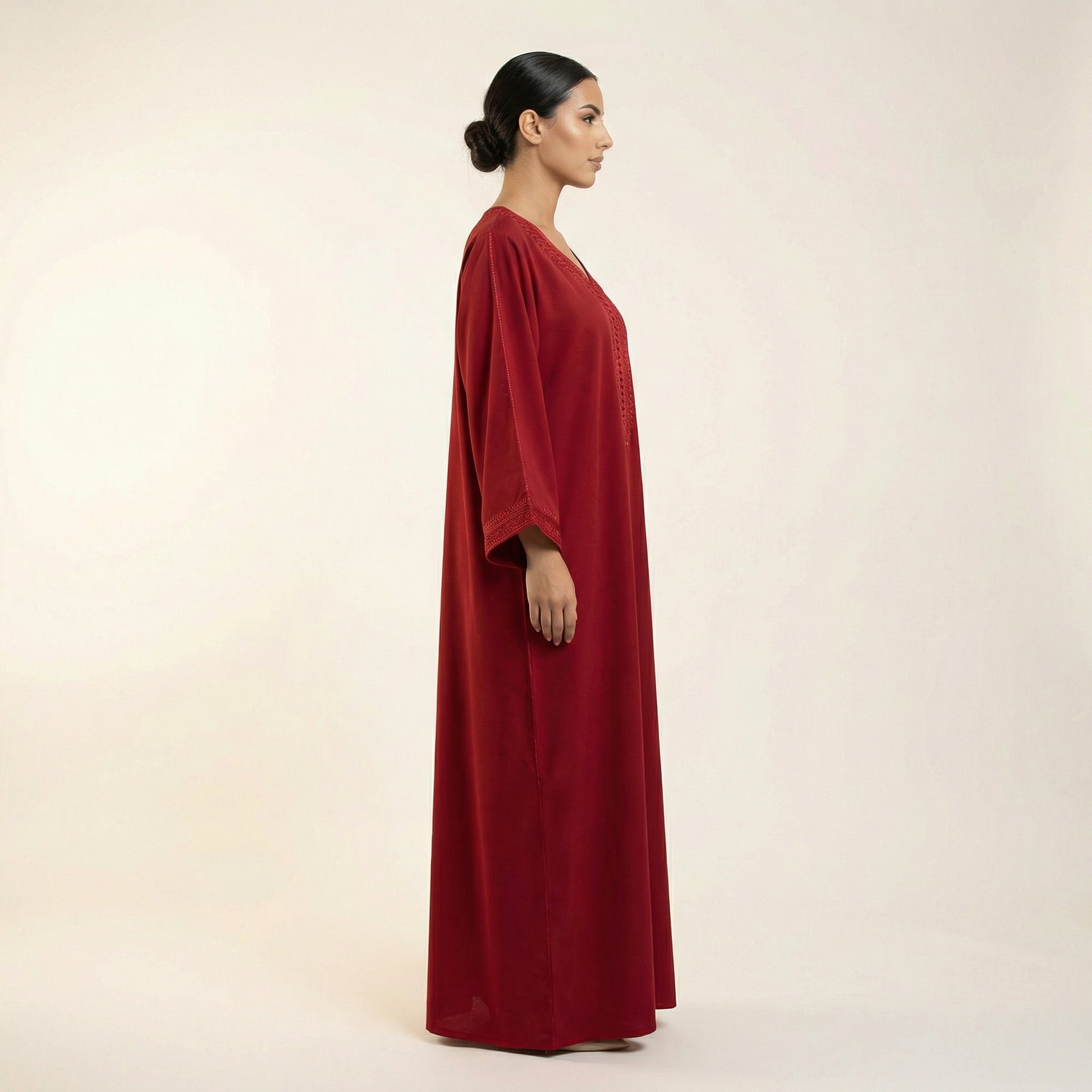 Gandoura Dress - Embroidered Comfort Style