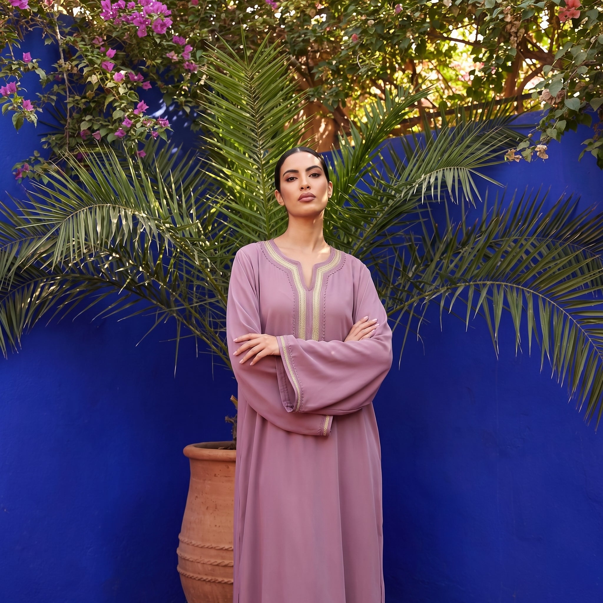 rose Dress - Moroccan Cultural Occasion Wear