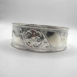 Cuff Silver Bracelet Handmade Berber Tribal Bangle Ethnic African Tuareg Engraved Simple Sterling