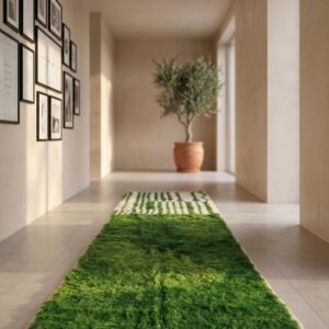 Berber Green Runner Rug