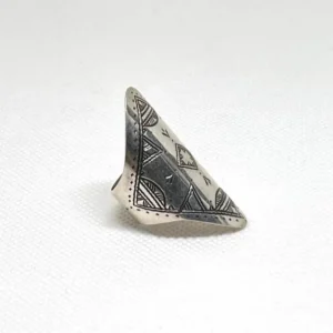 Silver Rings - Handmade Engraved Berber Tuareg Ring Size 8