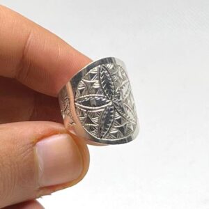 Handmade Sterling Silver Tuareg Ring: Berber Ethnic Sahara Tribal Jewelry