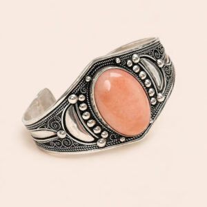 Amazigh Silver Motif Bracelet – Moroccan Accent for Daily Wear