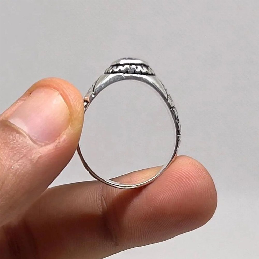 Tuareg Sterling Silver Ring: Handmade Berber Tribal Jewellery
