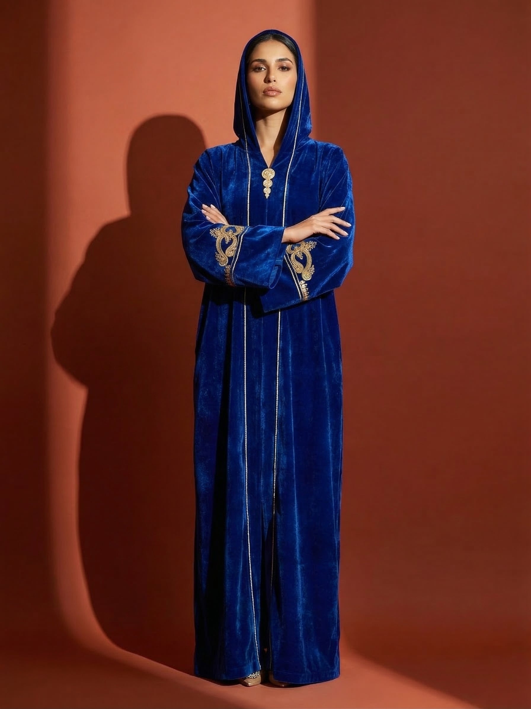 Velours Djellaba - Flowing Cultural Statement Outfit