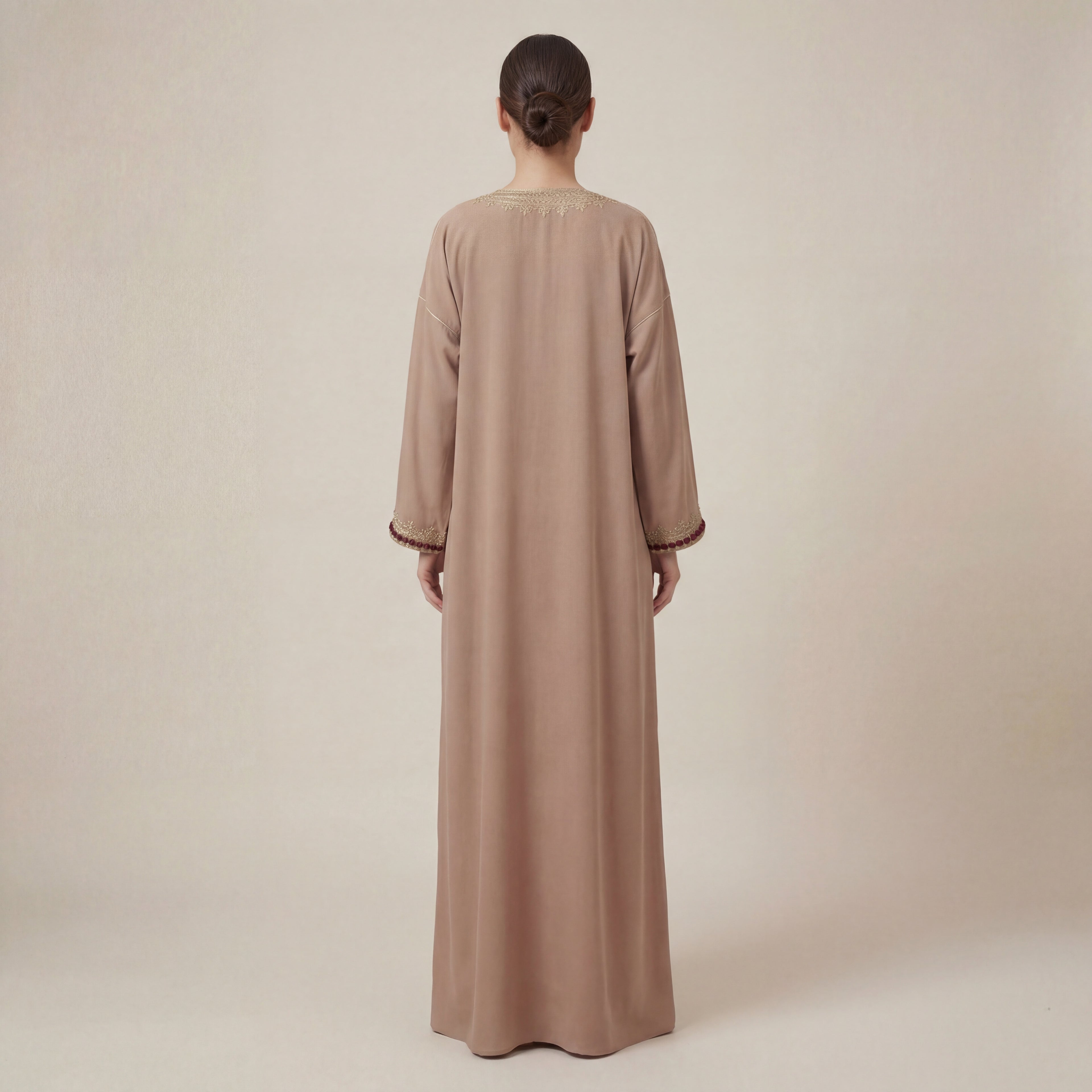 Gandoura Dress - Beige Cultural Occasion Wear