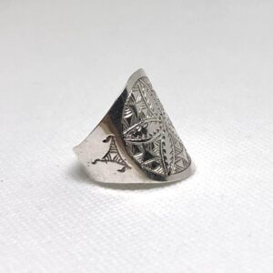 Handmade Sterling Silver Tuareg Ring: Berber Ethnic Sahara Tribal Jewelry