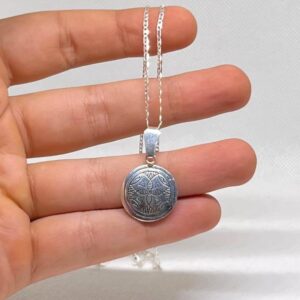 Berber Sterling Silver Tuareg Cross Fibula Necklace: Amazigh Jewelry