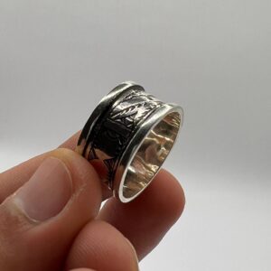 Handmade Sterling Silver Tuareg Ring: Amazigh Berber Gothic Rock Tribal Jewelry