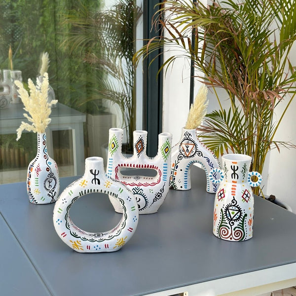 bouteille Vase - Amazigh Decorative Pottery
