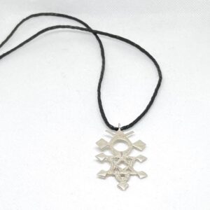 Vintage Sterling Silver Tuareg Cross Pendant: African Croix du Sud Necklace