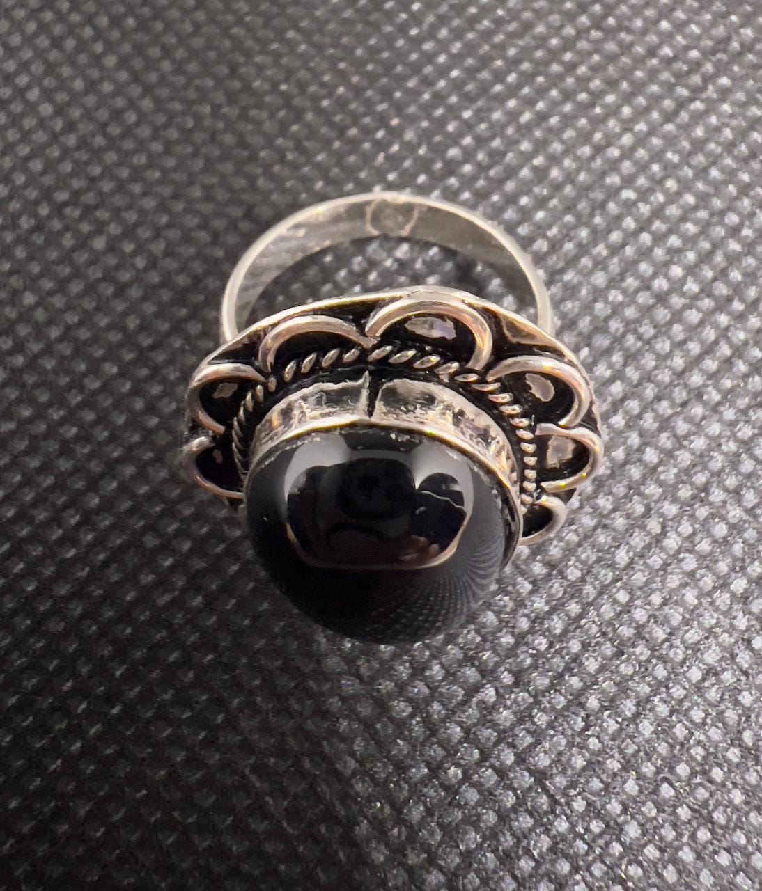 Sterling Silver Berber Ring: Red Agate, Tribal Boho Jewelry